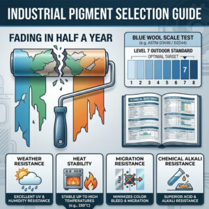 Industrial pigment selection guide: 4 Core Rules and Resistance Logic
